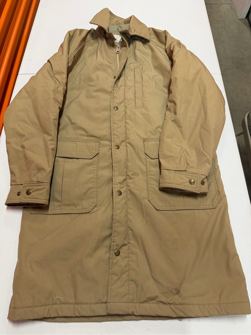 Vintage 80s LL Bean Wool Lined Thinsulate Field Coat USA Men’s S 2595B